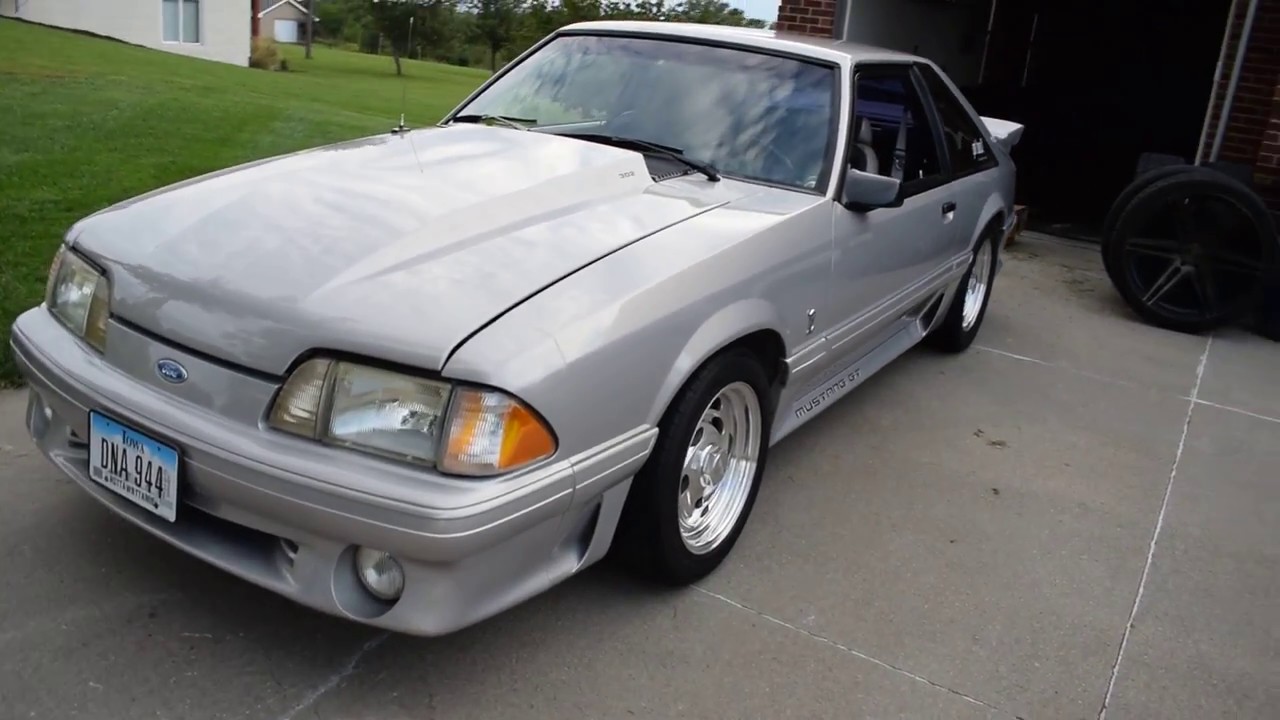1991 Mustang GT Paxton Novi 1000 Maximum Motorsports walk around idle revs YouTube