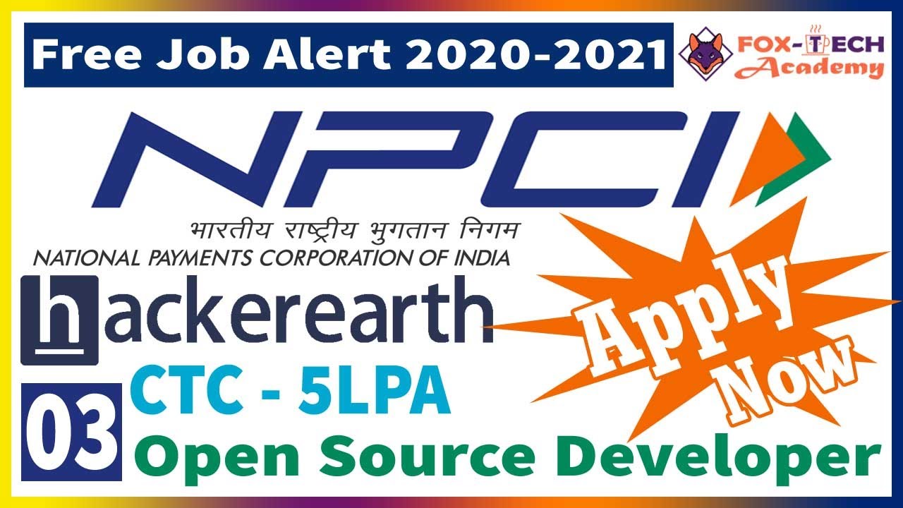 NCPI Jobs for freshers 2020 | Free job 2020 | Off campus job for freshers | off campus job for 2021