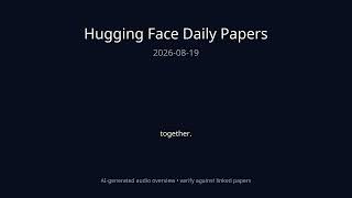 Hugging Face Daily Papers — 2026-08-19