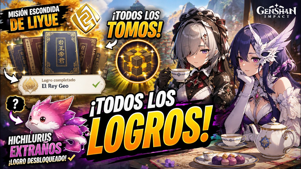 🔴 ¡TODOS LOS TOMOS Y LOGRO! 📚 Rey Geo + Hichilurus Extraños | Genshin Impact 20260809