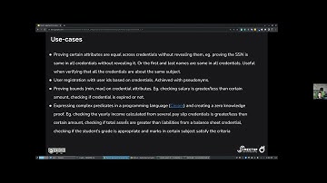 Anonymous credentials with range proofs, verifiable encryption, ZKSNARKs, Circom support, and more