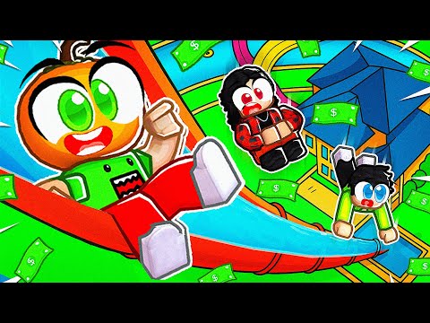 I Got Rich by Going Down a 9,999,999 Meter Water Slide! 💧 | Roblox