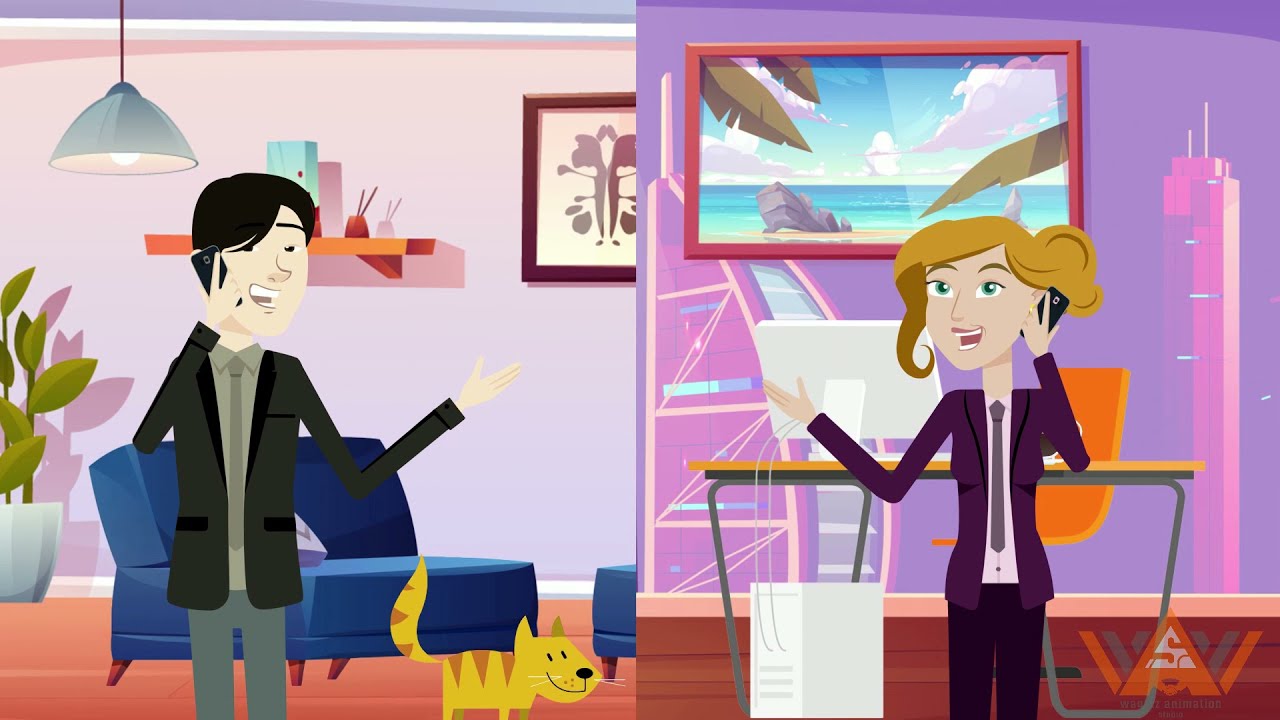 2d Animated Explainer Video INTERNET CONNECTION - YouTube