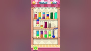 Water sort Puzzle level 296 (play on Facebook)