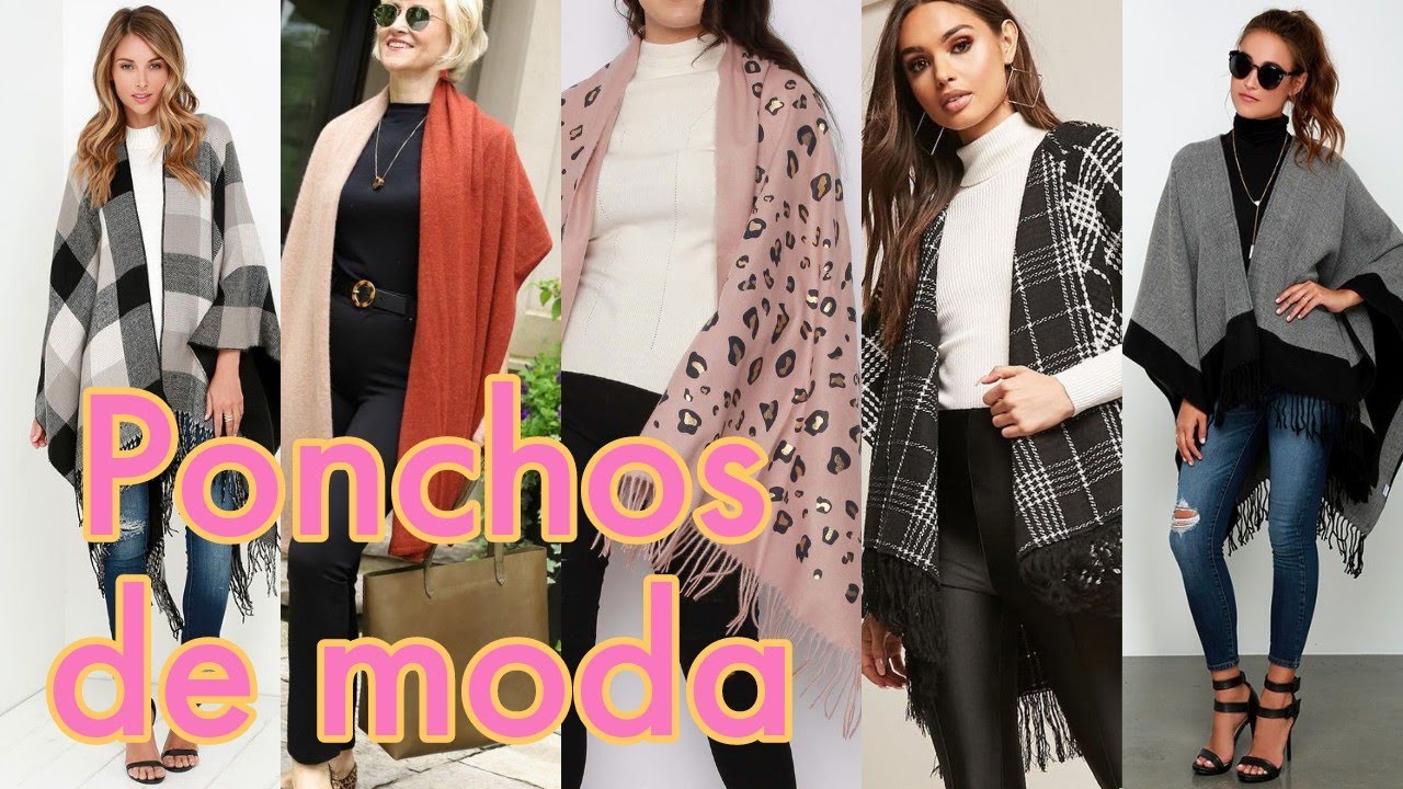 El poncho calientito es la prenda en tendencia boho más elegante para  Otoño-Invierno 2022