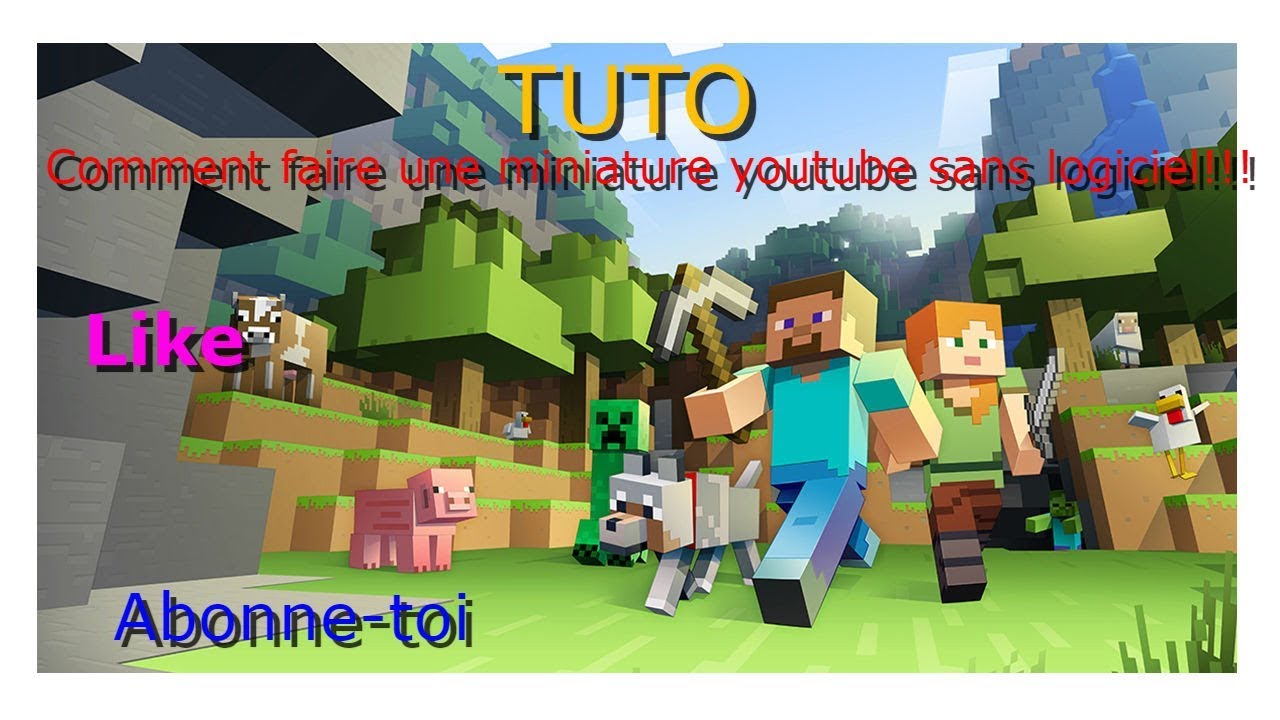 Comment faire une miniature youtube sans logiciel!!! - YouTube
