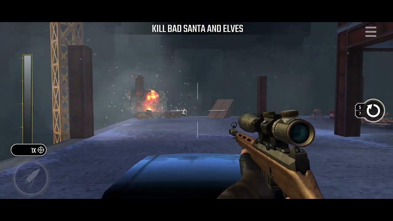 Pure Sniper Z18 Mission 35 HO HOOH? Kill Bad Santa And Elves