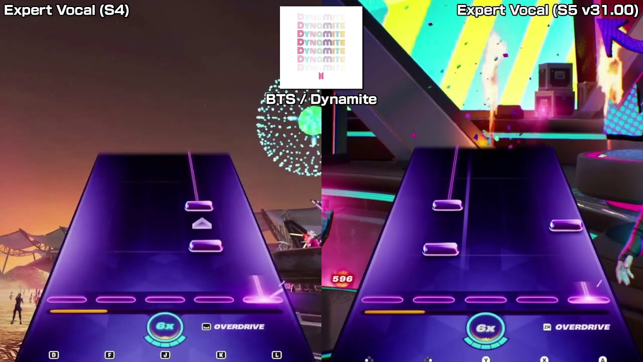 (v31.00) Jam Track Comparison - Dynamite (BTS) - Expert Vocal (Fortnite Festival)