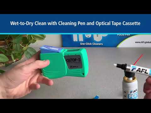 Dry and Wet-to-Dry Cleaning of Optical Connectors
