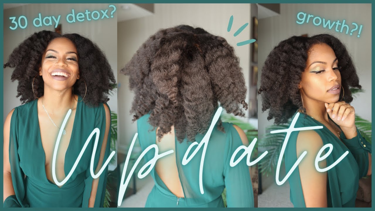 Fluffy Braid Out on Stretched Natural Hair +  Hair Update (30 day detox???)