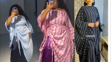How to SEW BUBU KAFTAN with STRAIGHT NECKLINE/SIDE RUCHED 💥