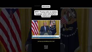WTF: Trump calls on states to purge voter rolls before midterms