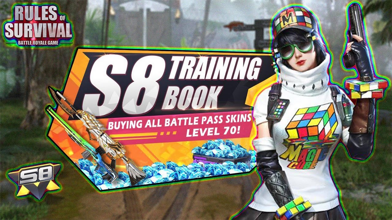 Level 70 season 8 battle pass! RoS new season update (Rules of Survival)