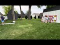 Me shooting on my fake goalie