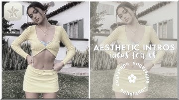 aesthetic intro ideas every vs editor needs (qr codes)