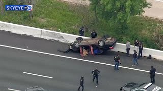 Police chase ends in crash in NW Harris County, HPD says