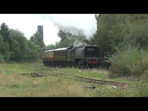 The Volcano 34092 Departs Ramsbottom on the ELR .