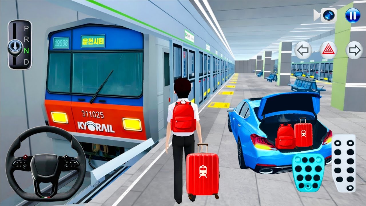 Car to Subway MetroRail Travelling Experience 🚗🚇 | 3D Driving Class 2026 Android Gameplay Car Game