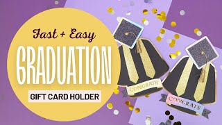 DIY Graduation Gift Card Holder with Cricut
