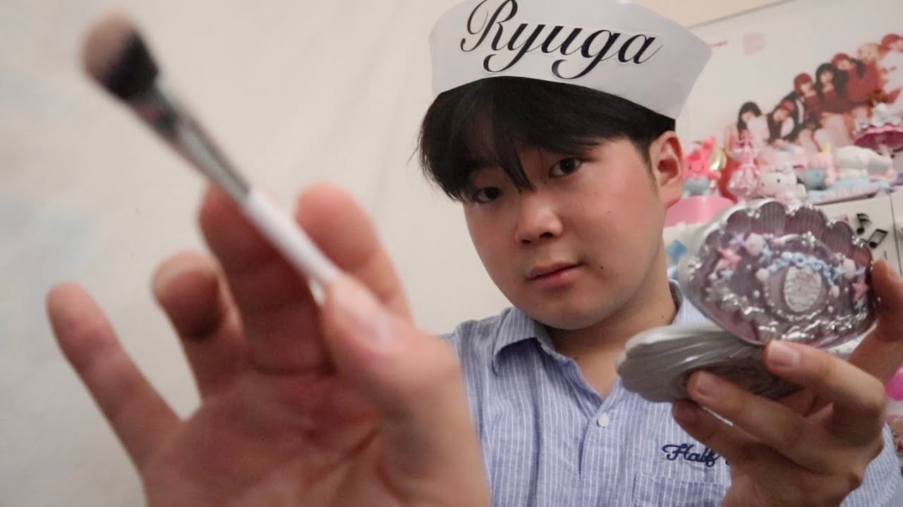 【ASMR】寝れないならメイクしてあげます🩵🛳️⚓️【ロールプレイ】