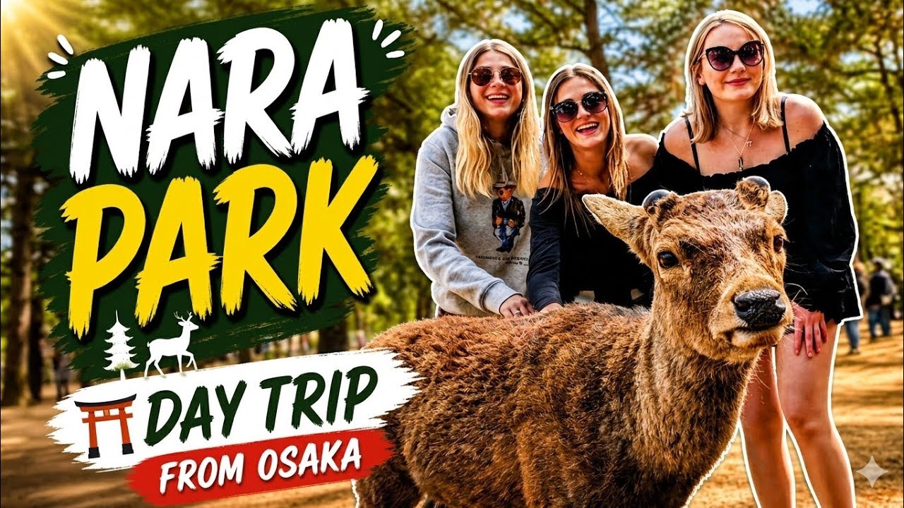 天洋PATOS大阪DAIRI-88000 Nara Park Day Trip from Osaka 🇯🇵 (Deer Everywhere!) - YouTube
