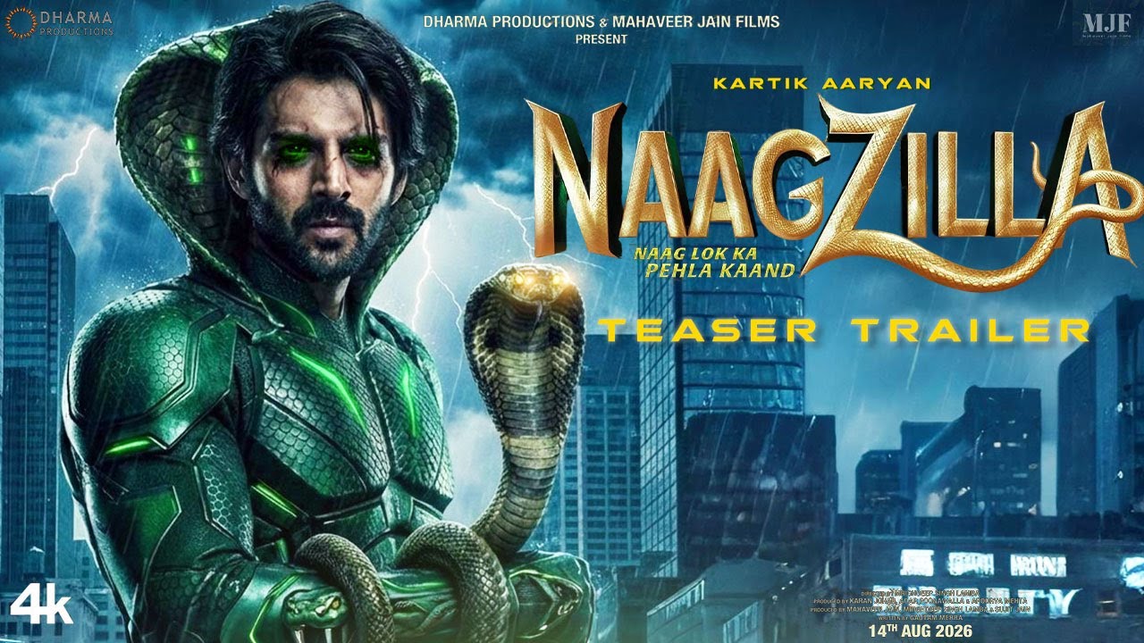 Naagzilla | Teaser Trailer | Kartik Aaryan | Raashii Khanna | Ravi Kishan | Tabu  | 14 Aug 2026