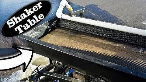SHAKER TABLE | Set up for Gold Recovery | ask Jeff Williams