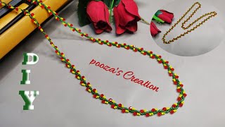 How To Make Beautiful Simple Design Nepali Pote  Making At Home/Viral potey/बजारमा चलेकाे नयाँ पाेते