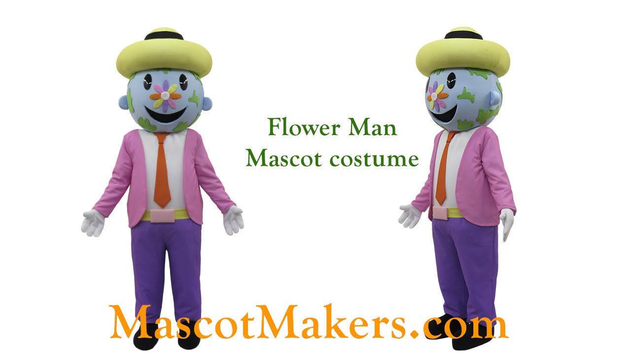 Flower Man Mascot Costume