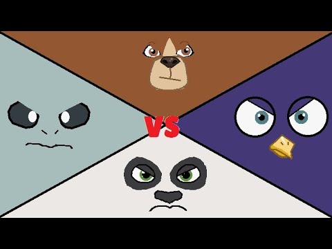 BATTLE GANG COMMON BATTLE (TURTLE VS PANDA VS BULLDOG VS PENGUIN)#battlegang