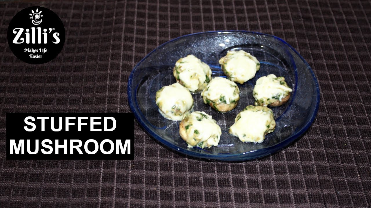 Stuffed Mushroom in 10 mins | 10 मिनट में भरवां मशरूम | Easy & tasty snacks recipe | Zilli's