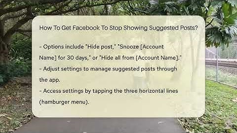 How To Get Facebook To Stop Showing Suggested Posts? - Everyday-Networking
