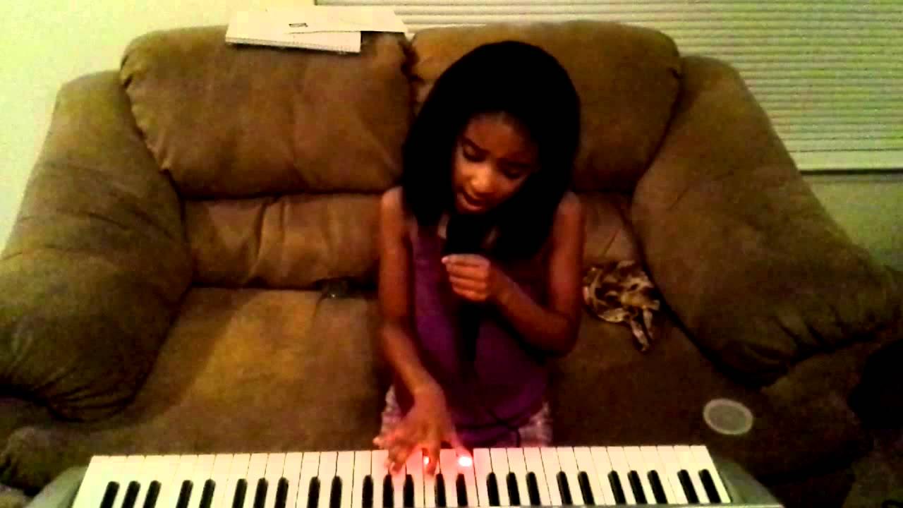 9 yr old Brooklynn sings Girl on fire - YouTube