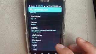 how to get into apn settings on your pantech burst ics apn settings for t mobile