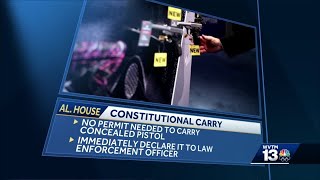 Alabama lawmakers advance bill that would allow permitless concealed handguns