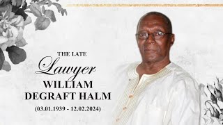 Burial Service of Lawyer William DeGraft Hughes Halm