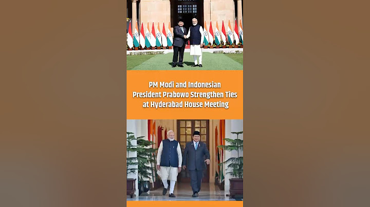 PM Modi met Indonesian President Prabowo Subianto today at Hyderabad House, New Delhi
