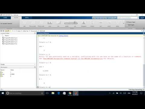 MATLAB Tutorial Part 1: Basic Arithmetic