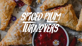 Spiced Plum Turnovers with Sweet Glaze