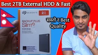 Seagate Backup Plus Slim 2TB Portable External Hard Drive Unboxing ‌| Review | Price In Nepal