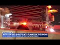 NYPD cruiser bursts into flames in the Bronx