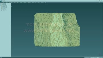 Digital Terrain Model and Contour Lines from a point cloud