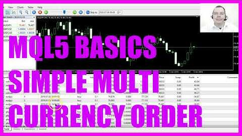 LEARN MQL5 TUTORIAL BASICS - 78 SIMPLE MULTI CURRENCY ORDER