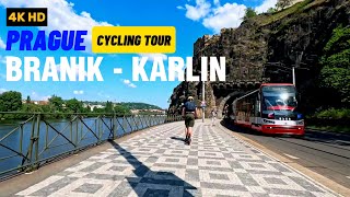 PRAGUE Cycling Tour.  Branik  Karlin
