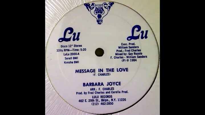 BARBARA JOYCE - Message in the love