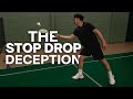 The stop drop at the net badminton deception