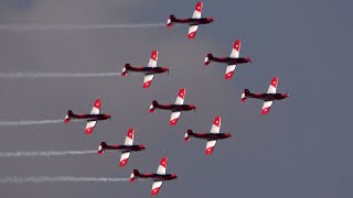 4kᵁᴴᴰ Swiss Air Force Pc-7 Team - The World's Largest Turboprob Aerobatic Team @ Riat Fairford