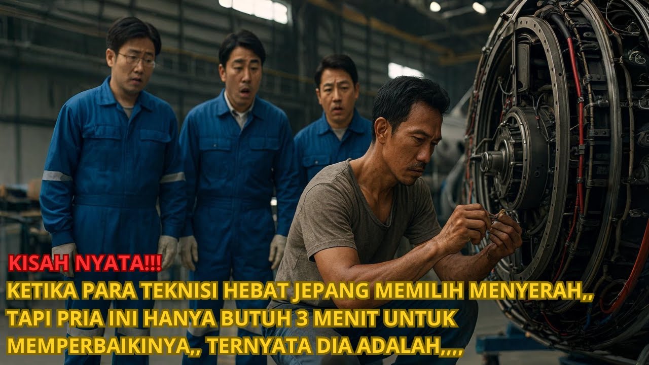 Semua Insinyur Jepang Menyerah, Tapi Pemuda Ini Perbaiki Mesin Pesawat dalam 3 Menit!