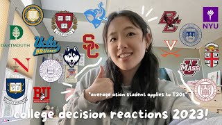 COLLEGE DECISION REACTIONS 2023!! Ivies, UCs, t30s, and more!