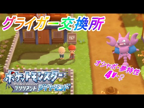 ポケモンbdsp オシャボ夢特性４v グライガー交換します ふ化あまり交換所 ミカルゲとミノムッチもあるよ Youtube